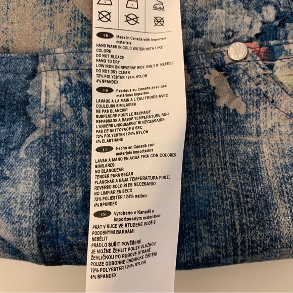 Joesph Ribkoff Amelia Pant Floral Heaven Print Sz 10 - Picture 8 of 10